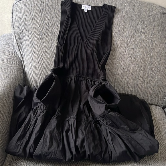 Evereve Arya Mixed Media Dress Size: Large - Picture 13 of 13